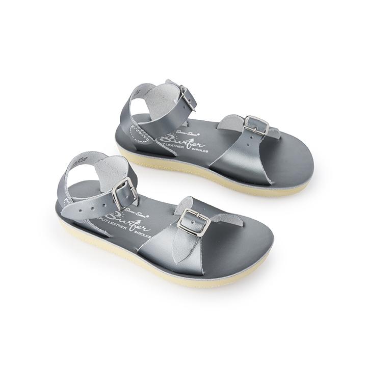 Sun-San Surfer Pewter Kids – FINAL SALE – Salt Water Sandals AU