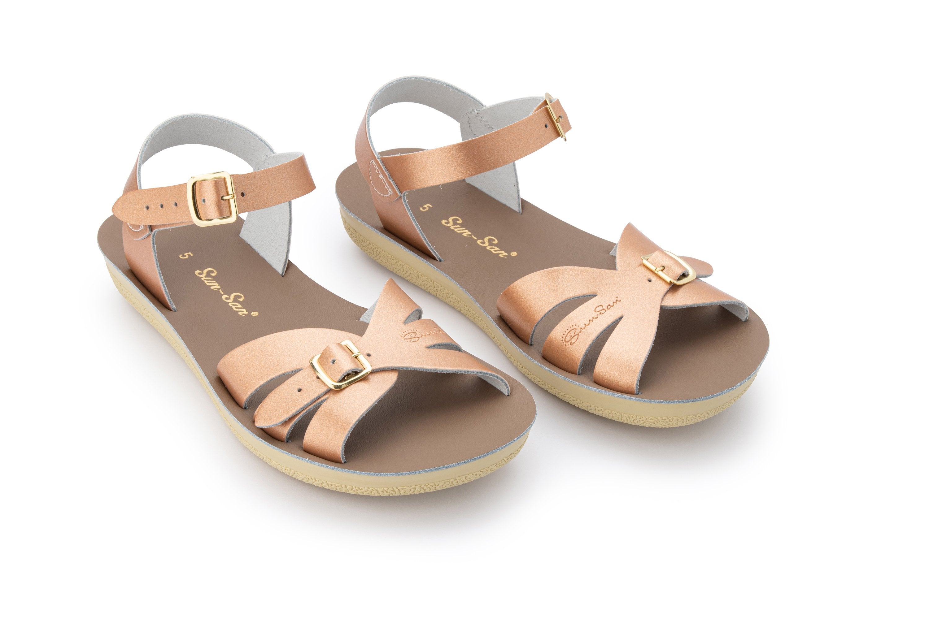 SunSan Boardwalk Rose Gold Adult Salt Water Sandals AU