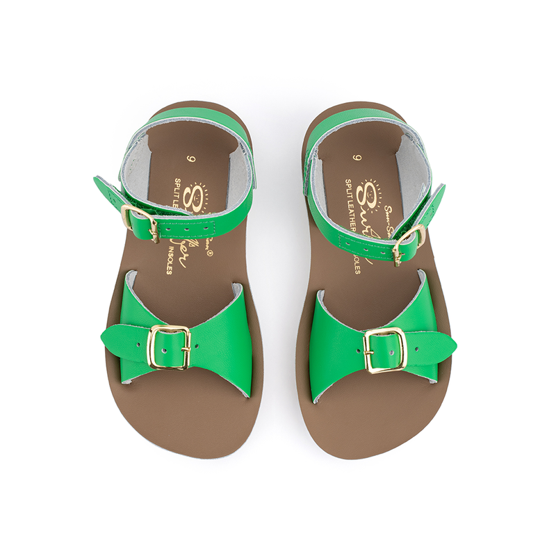 Sun-San Surfer - Hook & Loop (Velcro) - Kelly Green Kids NEW!
