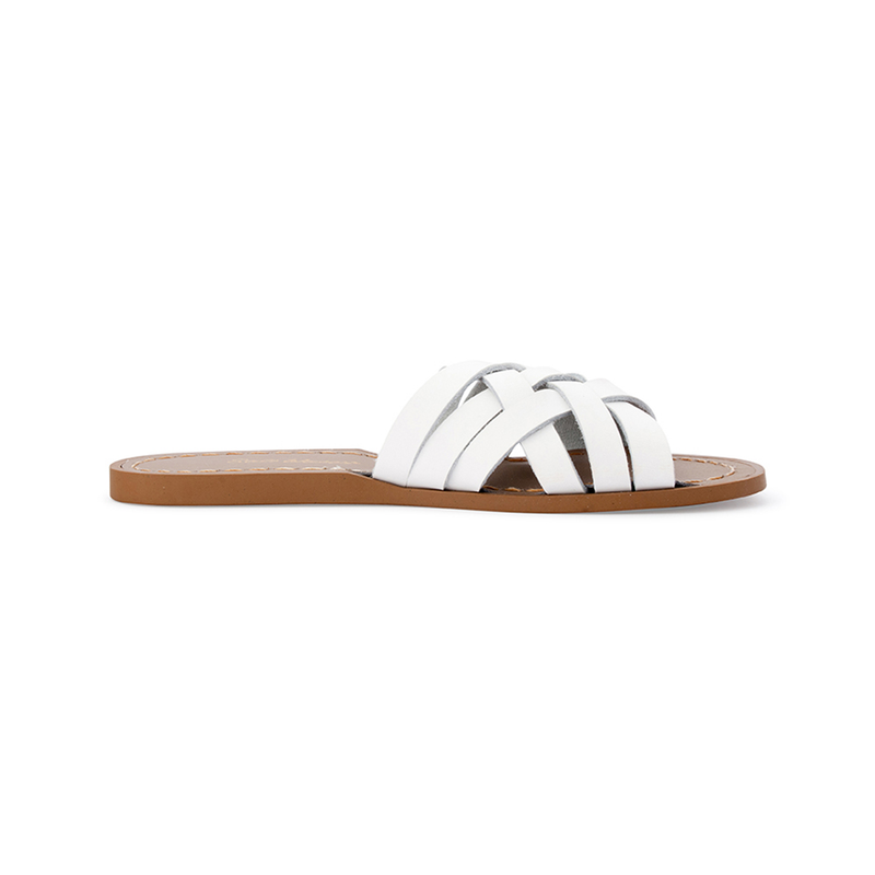 Salt Water Retro Slide White Youth – FINAL SALE