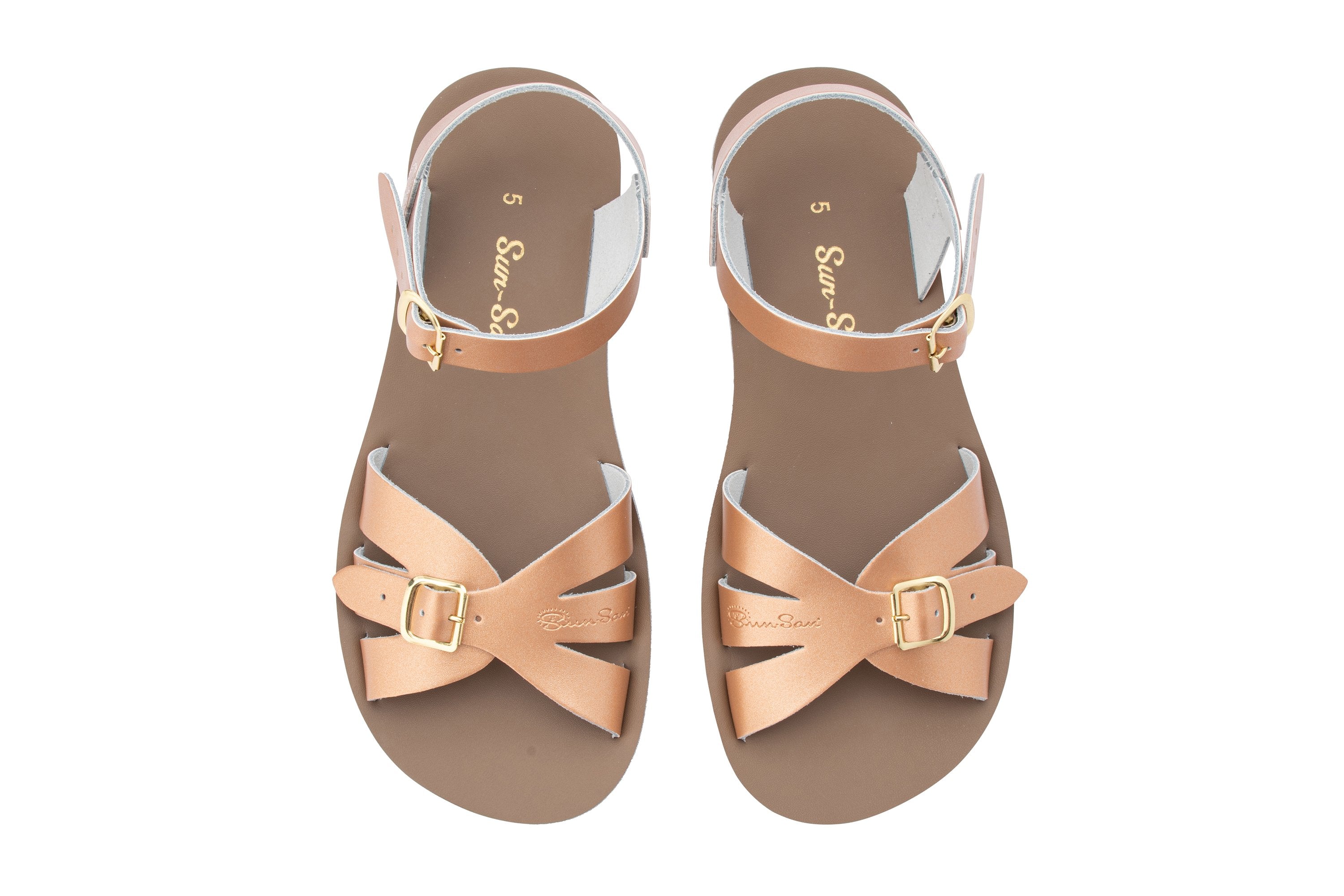 SunSan Boardwalk Rose Gold Adult Salt Water Sandals AU