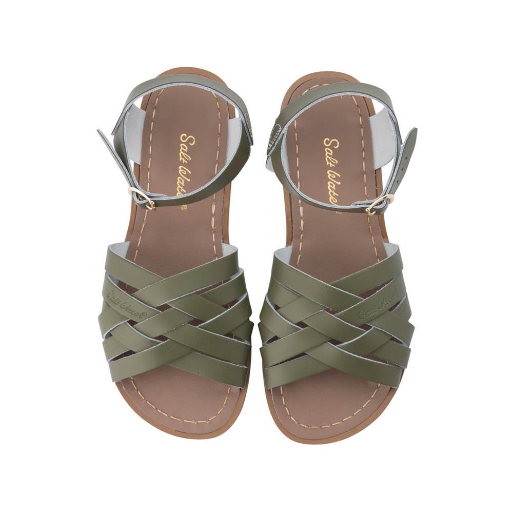 Salt water sandals olive best sale