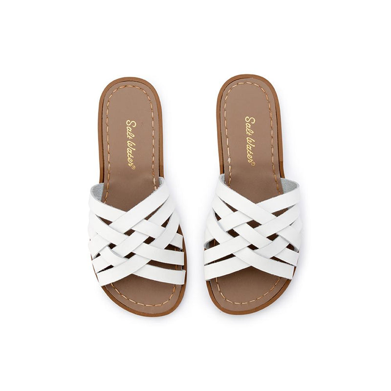 Salt Water Retro Slide White – Adults