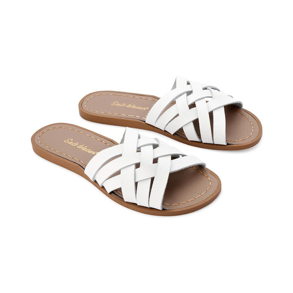 Salt Water Retro Slide White