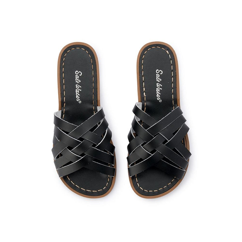 Salt Water Retro Slide Black – Adults