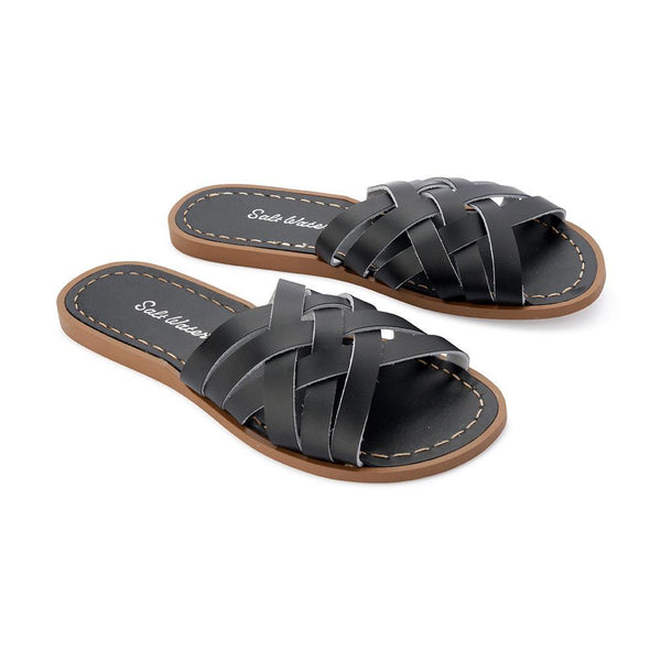 Salt Water Retro Slide Black