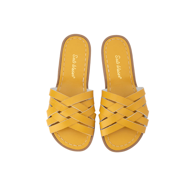Salt Water Retro Slide Mustard – Adults – FINAL SALE