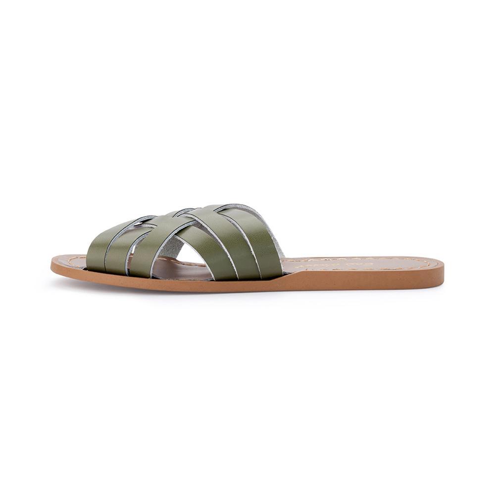 Salt Water Retro Slide Olive – Salt Water Sandals AU