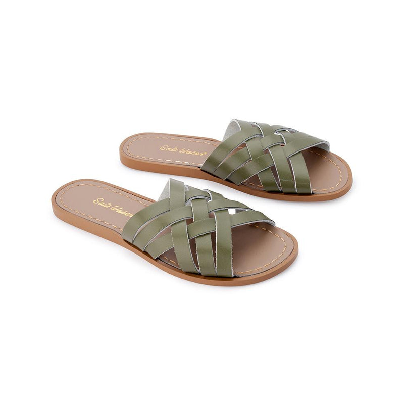 Salt Water Retro Slide Olive