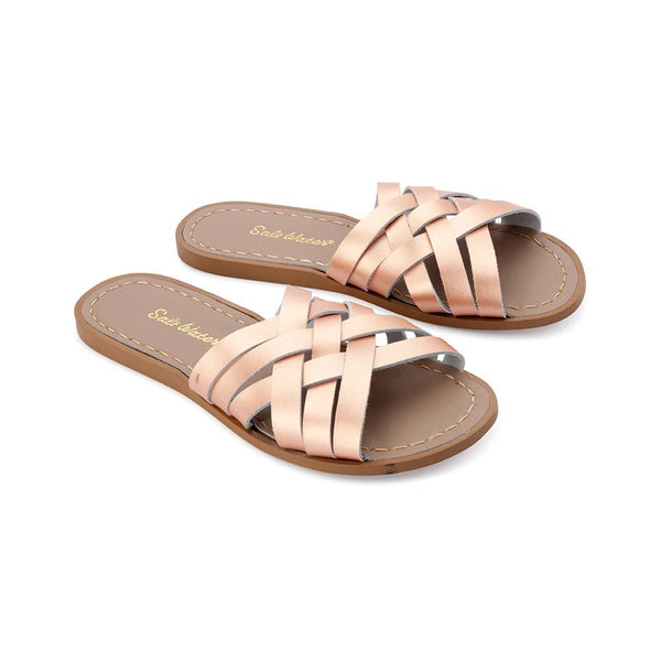 Salt Water Retro Slide Rose Gold - FINAL SALE