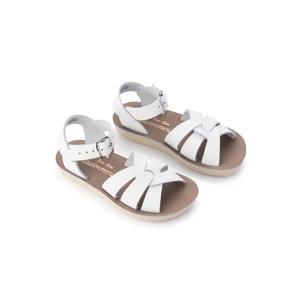 Sun-San Swimmer White Kids – Salt Water Sandals AU