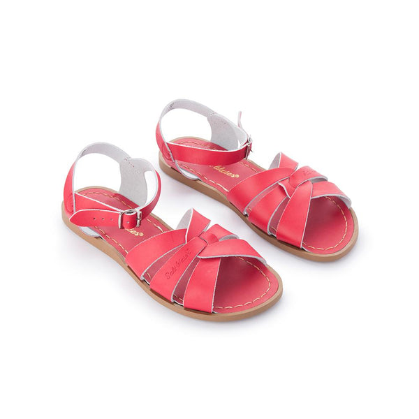 Red saltwater sandals store