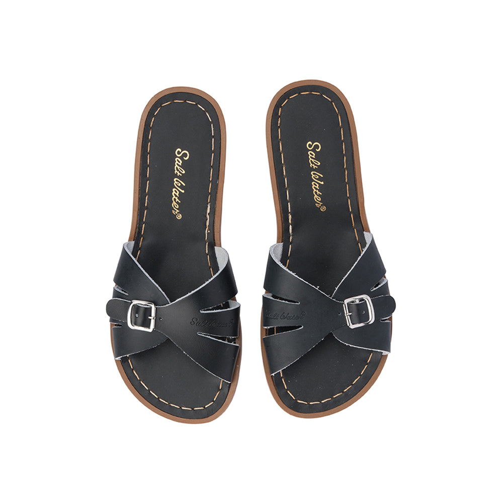 Black saltwater sandals online