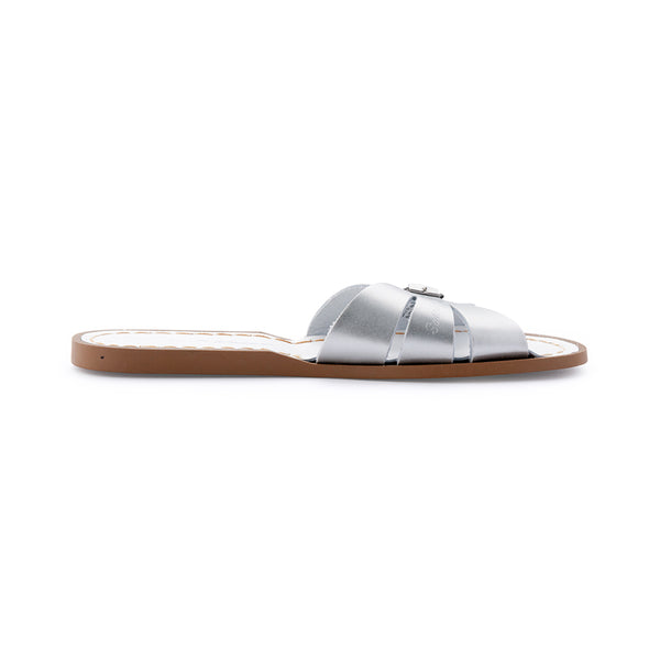 Salt Water Classic Slide Silver Youth - FINAL SALE