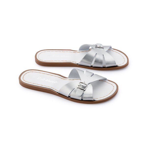 Salt Water Classic Slide Silver Youth - FINAL SALE