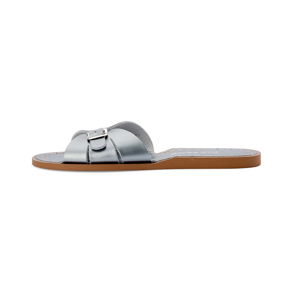 Salt Water Classic Slide Pewter Adult - FINAL SALE – Salt Water Sandals AU