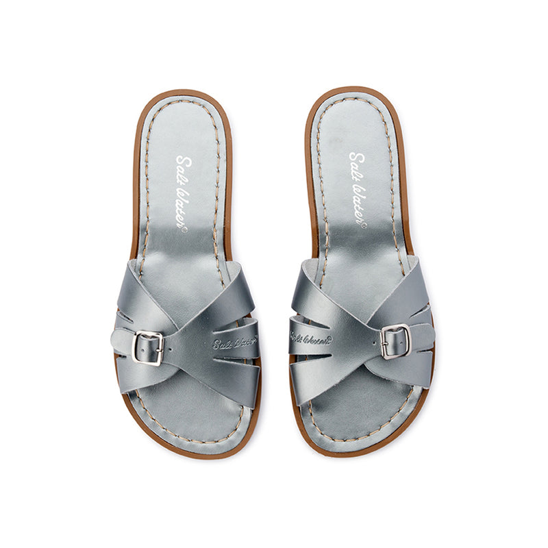 Salt Water Classic Slide Pewter Adult - FINAL SALE